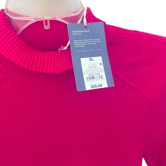 Universal Thread Raspberry Pink Turtleneck Sweater Size XL NWT - Picture 2 of 3
